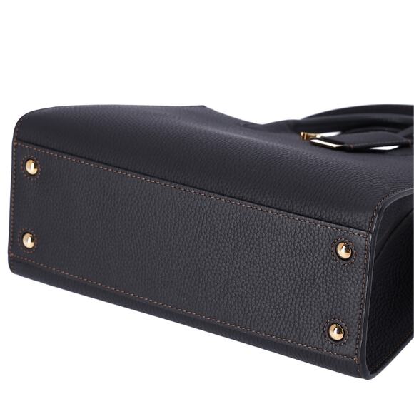 BURBERRY Mini Francis Bag Tote Bag 8049044 Black Pebbled Leather - Picture 4 of 7